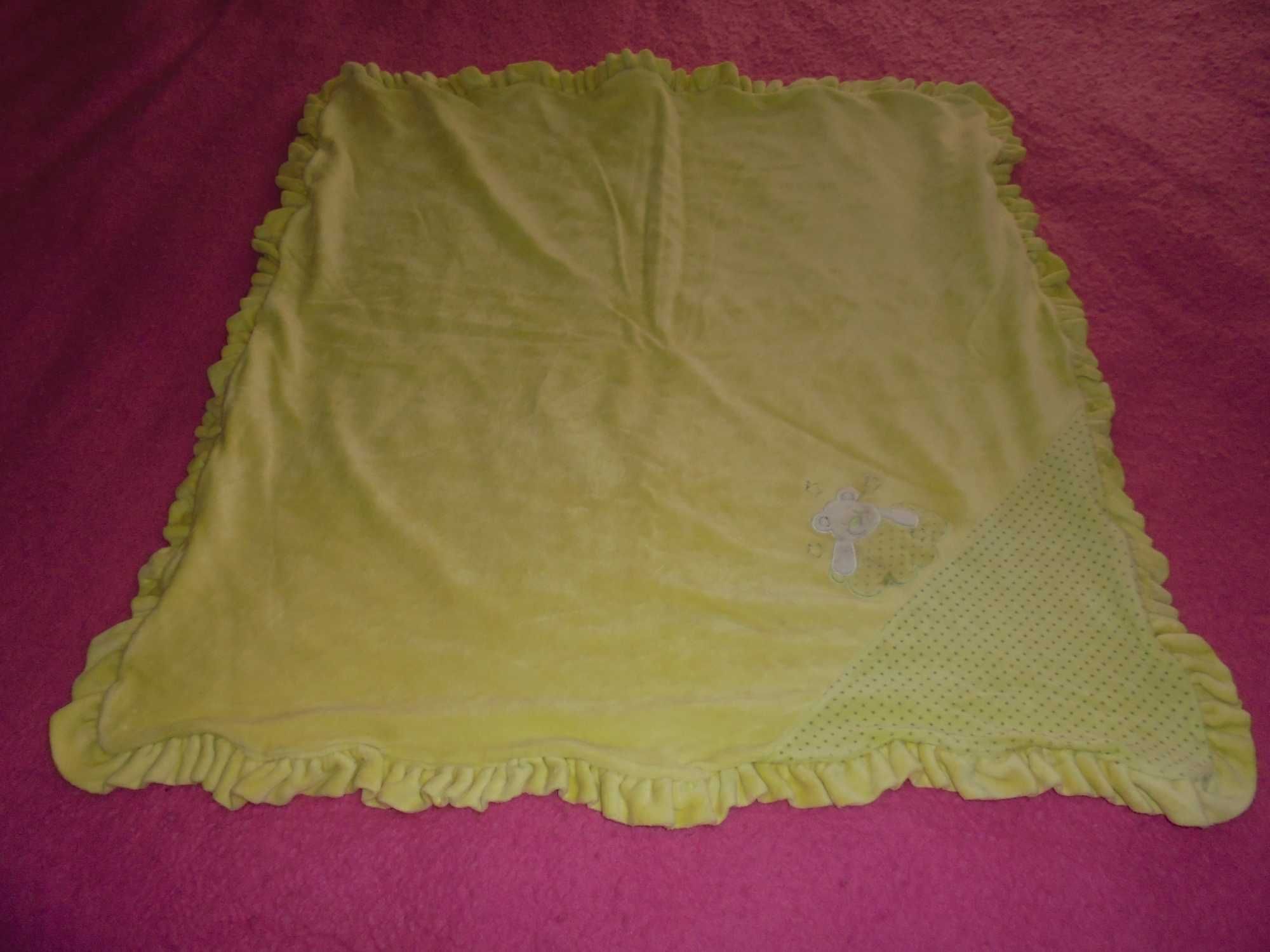 mantinha para bebé cor verde