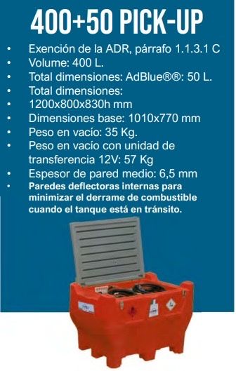 Depositos de gasoleo p/ pickup - Oportunidade