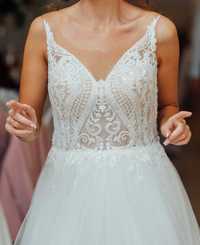 Suknia ślubna ANNAIS BRIDAL używana księżniczka rozmiar M