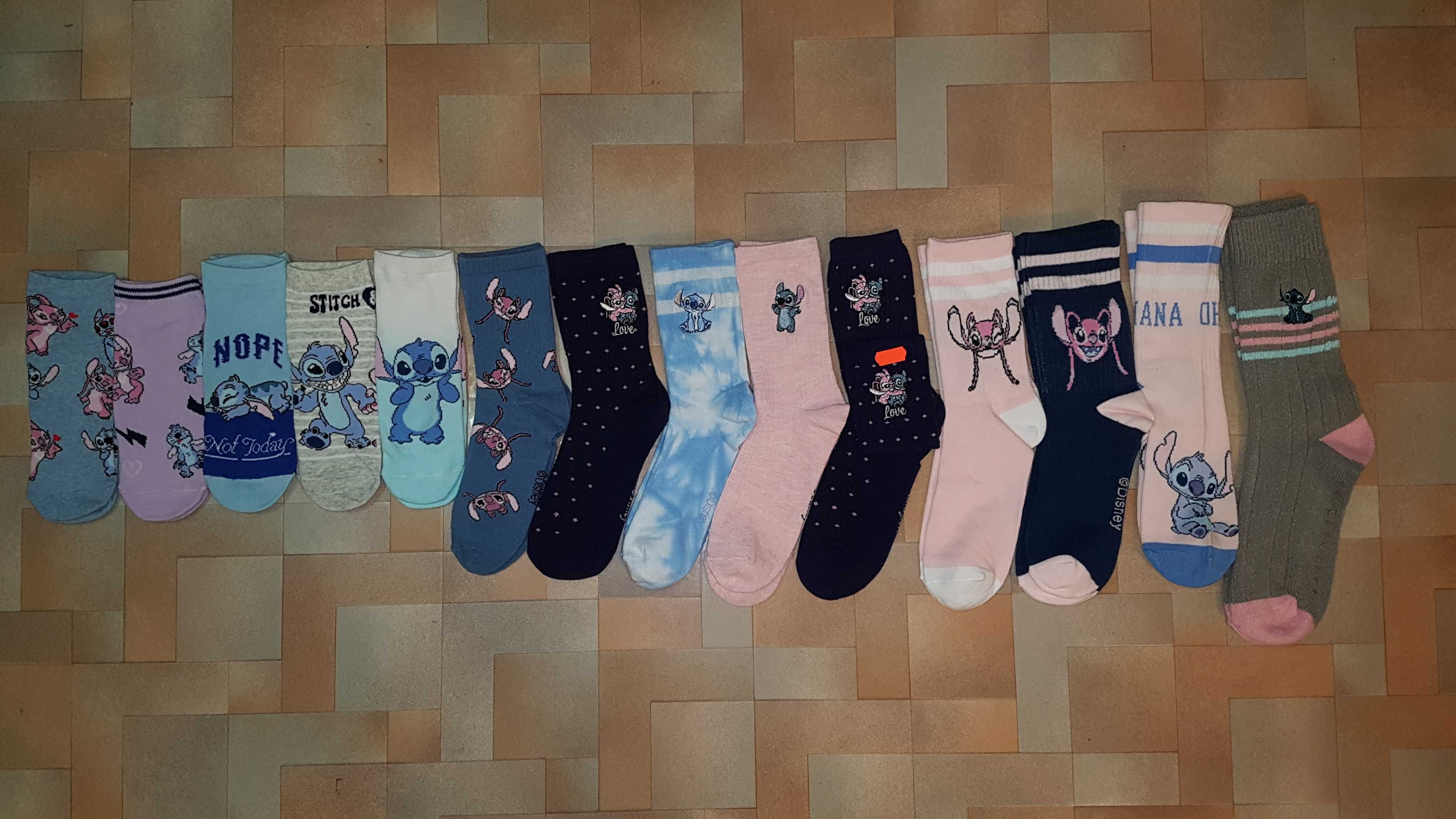 Яркие носки, носочки Стич, Stitch Disney