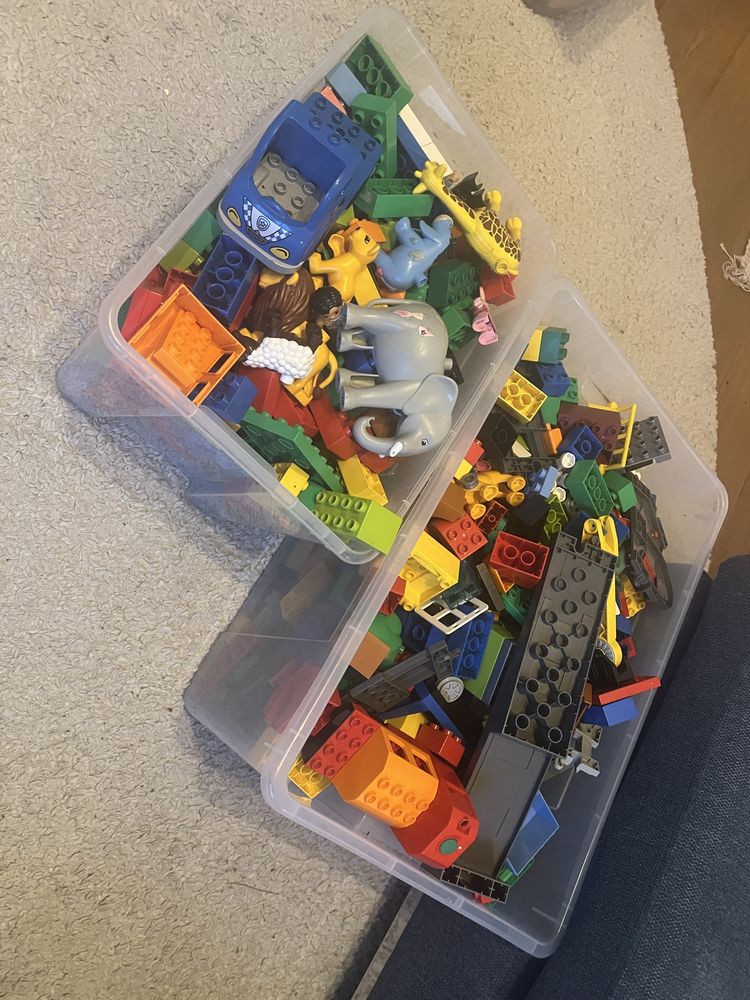 Lego Duplo klocki dwa pojemniki