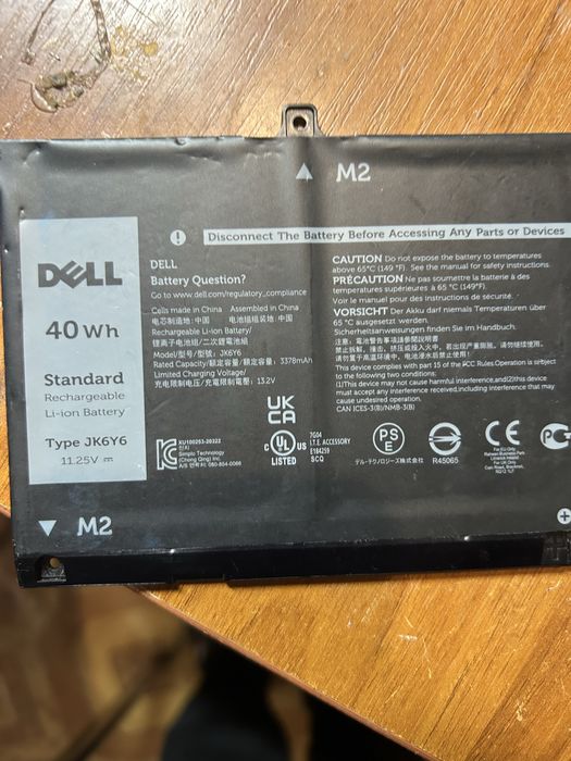 Батарея для ноутбуку Dell Туре JK6Y6