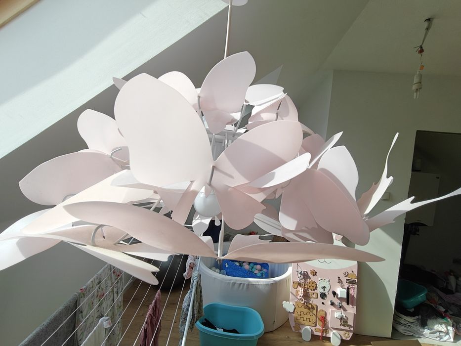 Lampa wisząca motylki róż