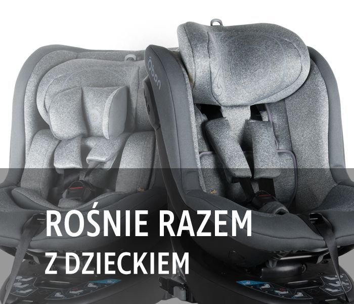 NIEMIECKI Fotelik z I-size NADO 03 RWF i 360 stopni 0-4 lata Be Cool