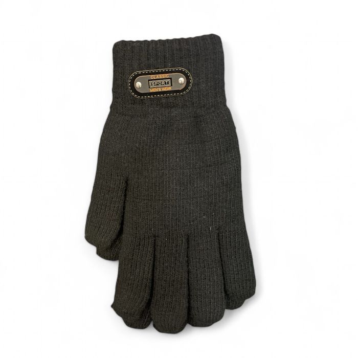 Чоловічі зимові перчатки, рукавиці з сенсорним пальцем, чорні перчатки