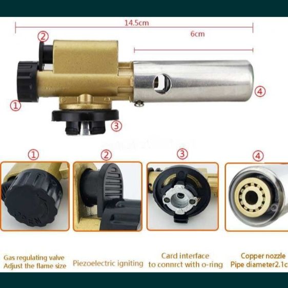 Газовая горелка металлическая с пьезоподжигом опт 110 грн