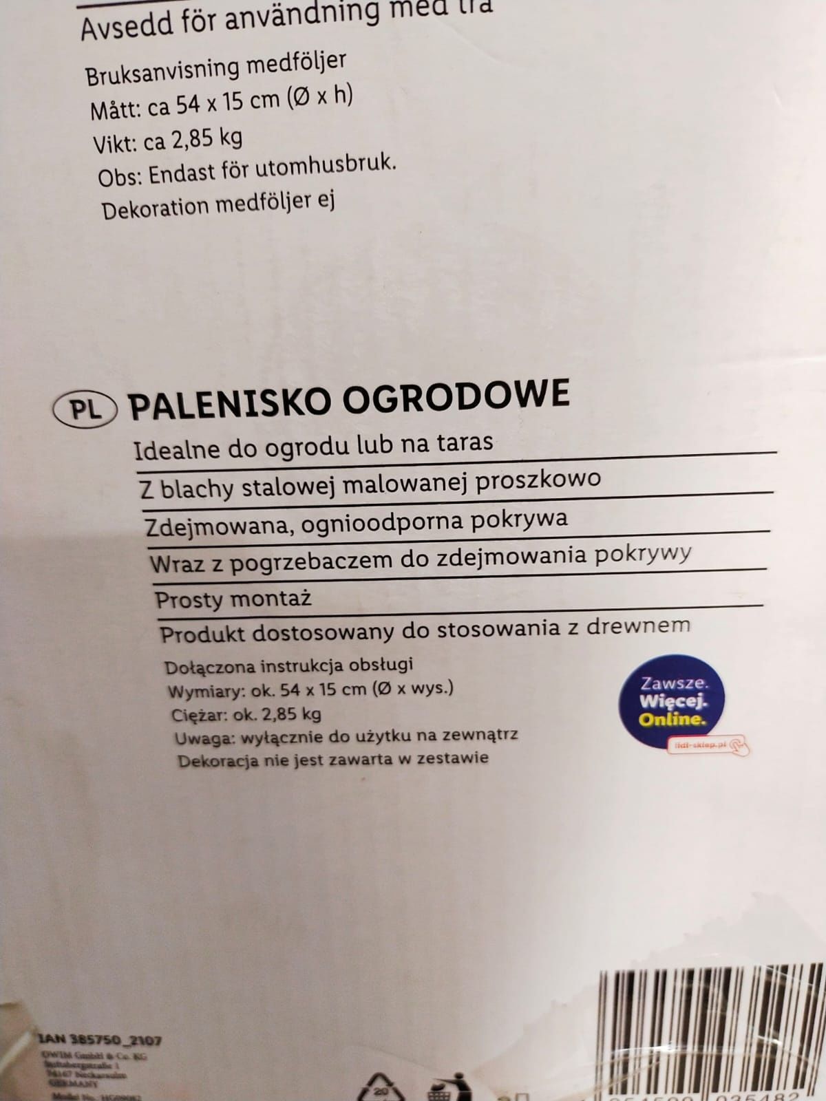 Palenisko ogrodowe