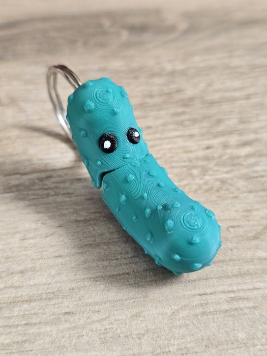 Breloczek Ogórek Pikel 3d - Brelok Druk3d fidget Keychain mixGadzet