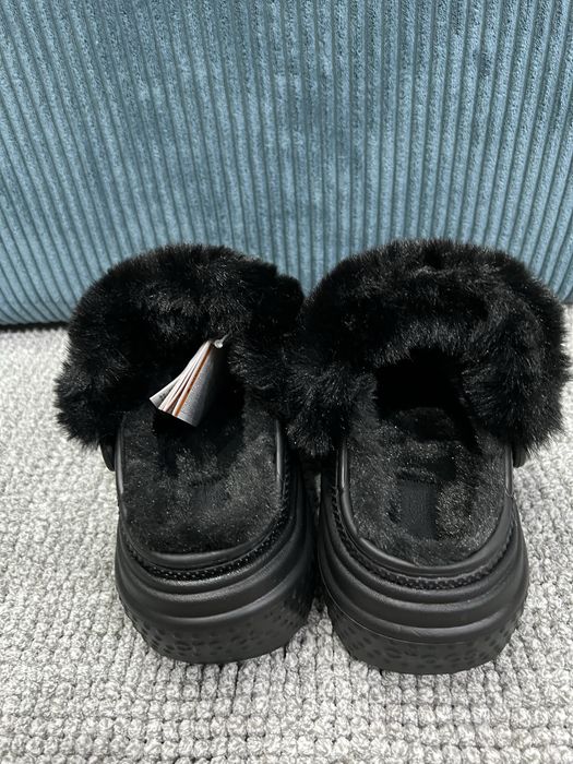 Klapki damskie Crocs Stomp Lined Clog r. 36-37 d. 6 NOWE Czarne