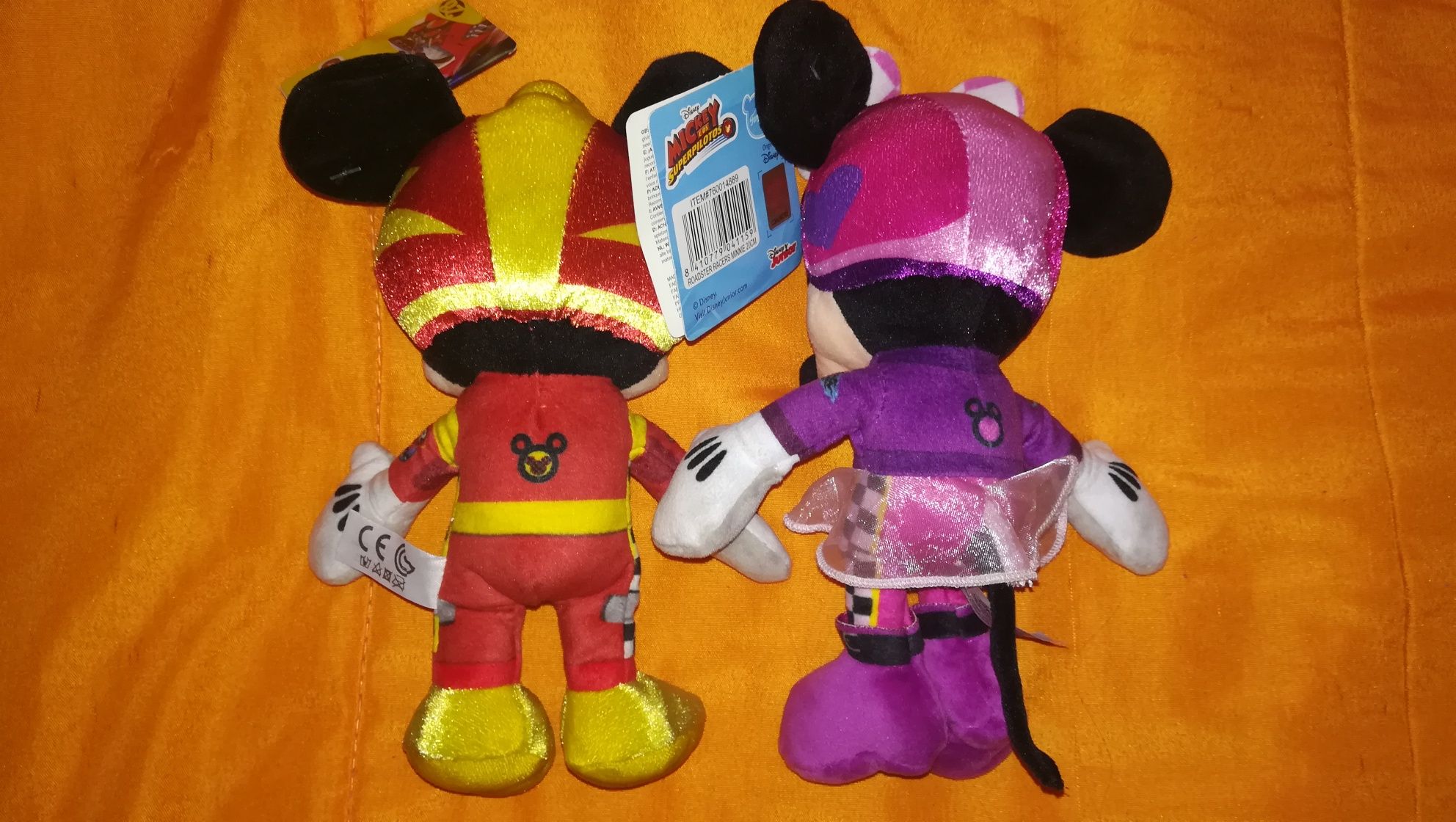 ARTIGOS NOVOS - Peluches 20 Cm Mickey e Minnie Super Pilotos