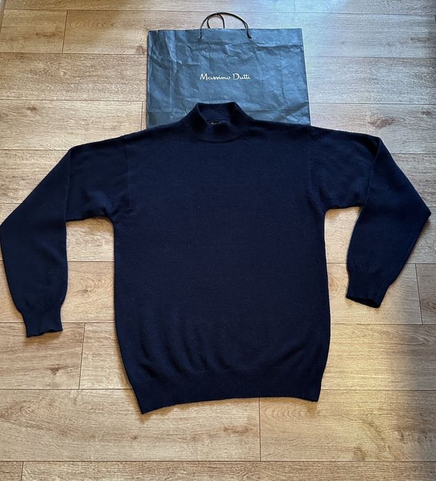 Massimo Dutti женский синий свитер ,гольф шерсть,кашемир!Оригинал