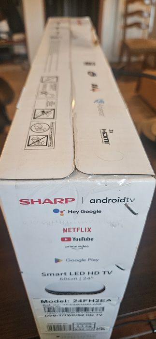 NOWY telewizor Sharp android TV 24" Smart LED HD TV (24FH2EA)