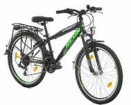 Rower 24 calowy MTB Urban czarny mat NEON SHIMANO