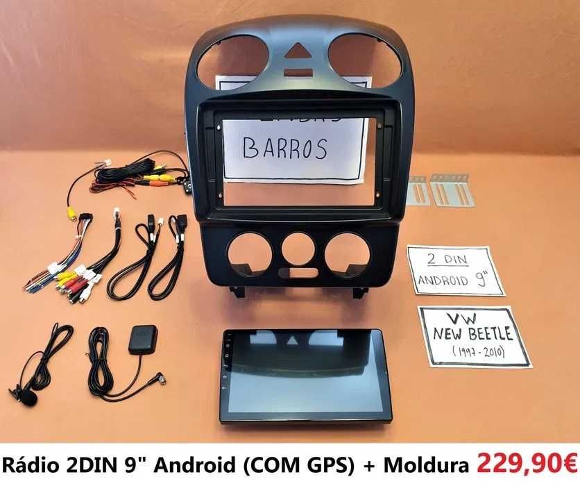 Rádio 2DIN • Volkswagen VW New Beetle (1997 a 2015) • Android [4+32GB]