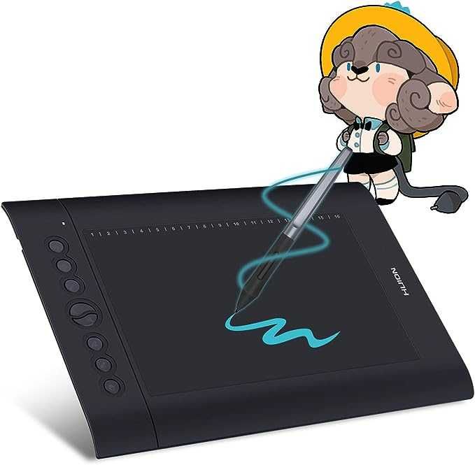 Mesa HUION H610 Pro V2 para Edição de fotografias.