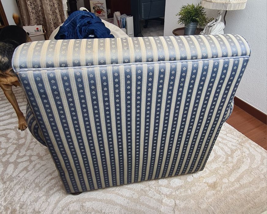 Sofá individual de tecido