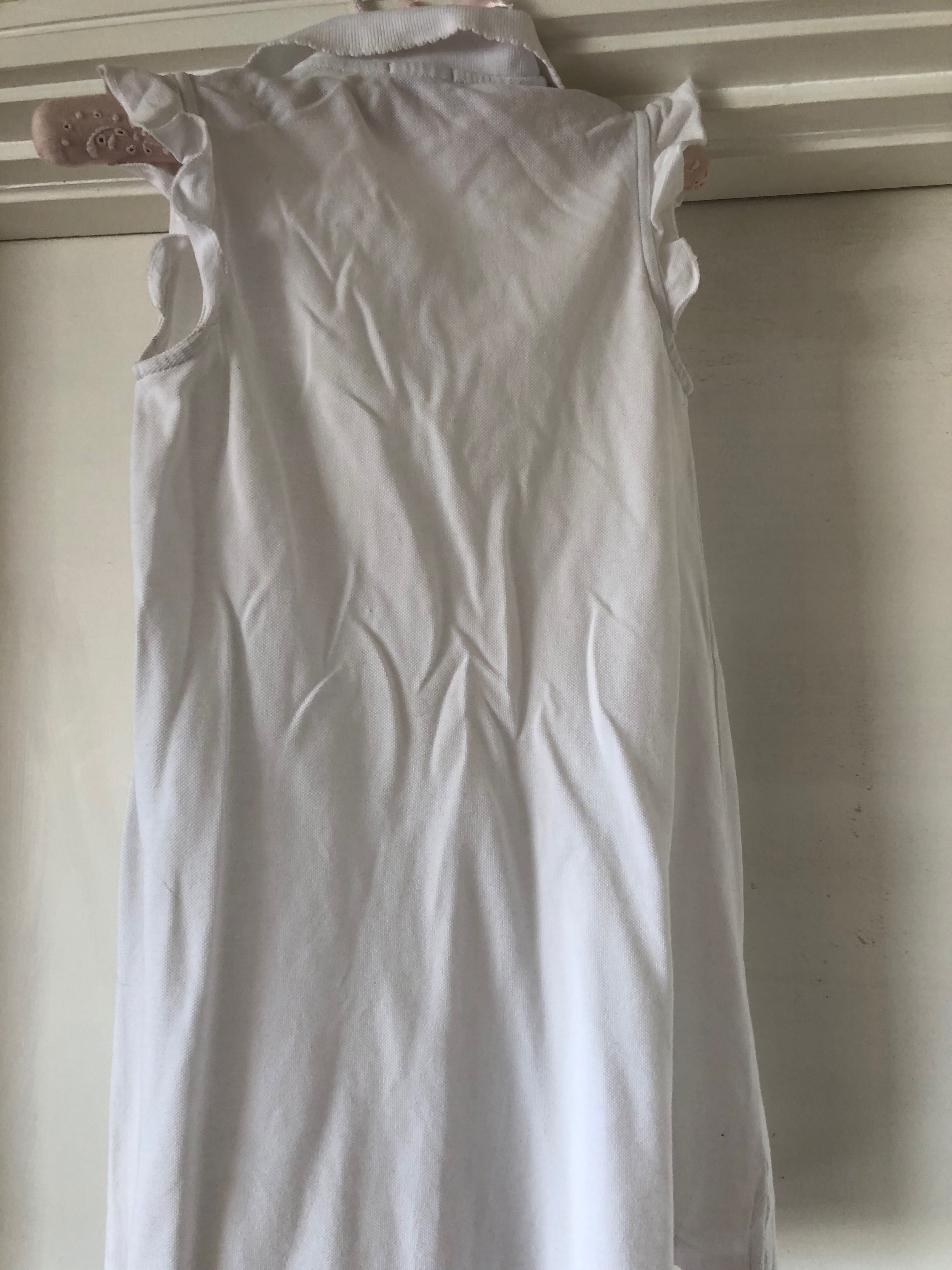 Vestido picket branco Laranjinha T. 8 anos