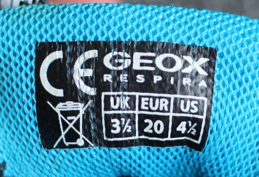 Кросівки Geox Respira Оригінал 20р, 12.6см