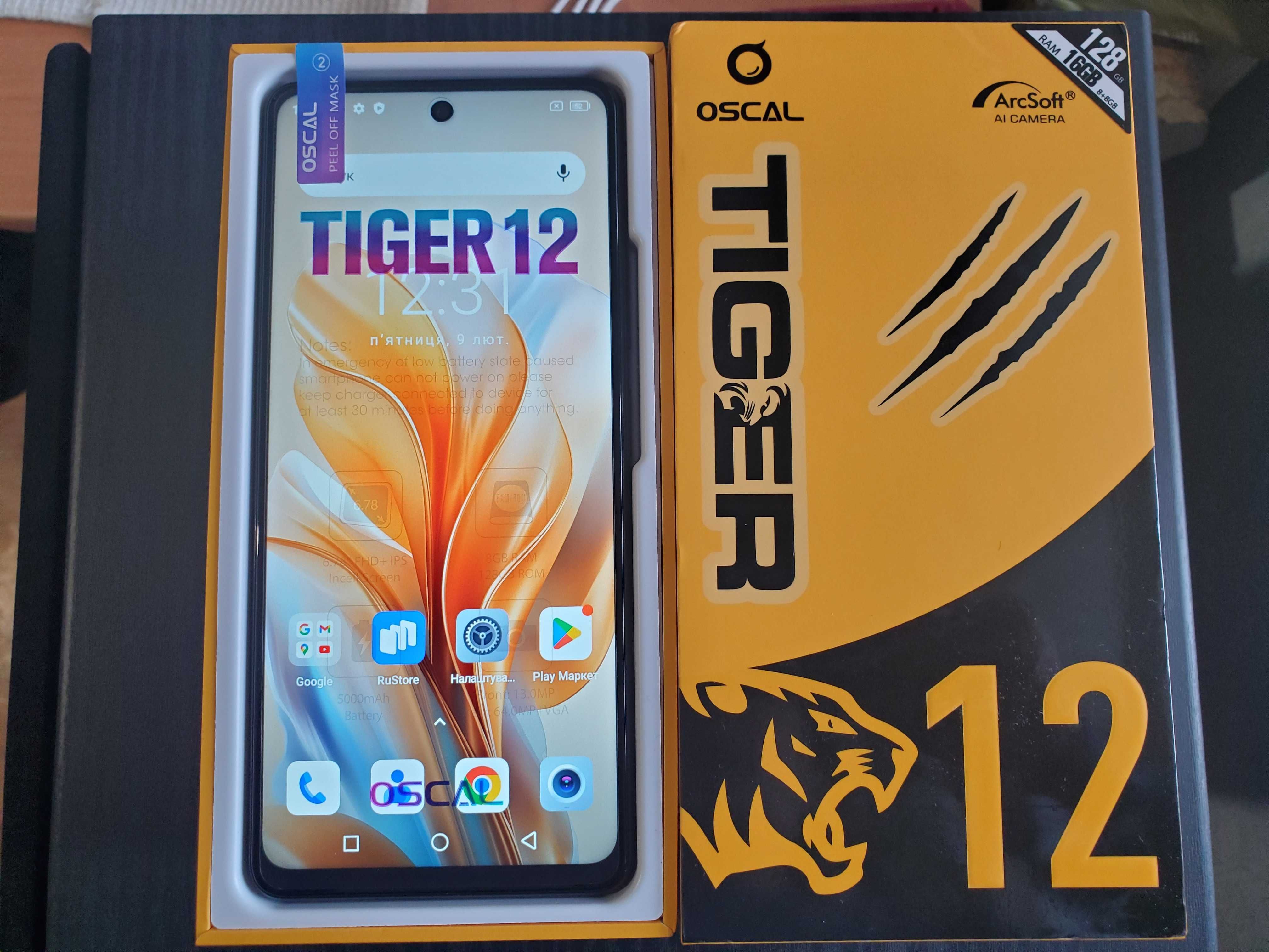 Oscal Tiger 12 8GB + 8GB 128GB Helio G99 120Hz 64MP 5000MAh 33W Gray