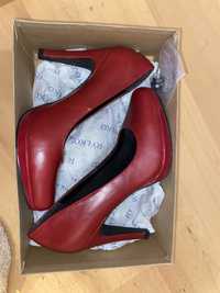 Nowe buty czerwone szpilki na obcasie Jenny Fairy