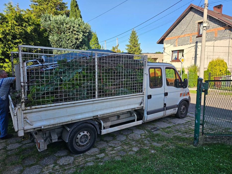 Wycinka drzew, wysokościowa wycinka drzew, wywóz masy zielonej