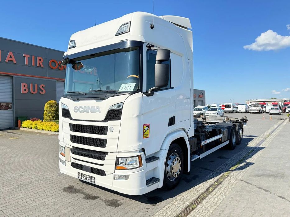 Scania R 450 HIGHLINE EURO 6 BDF RAMA  nr.189 1 Wł. Import z DE BDF Rama Oś Skrętna Podnoszona DWA ZACZEPY