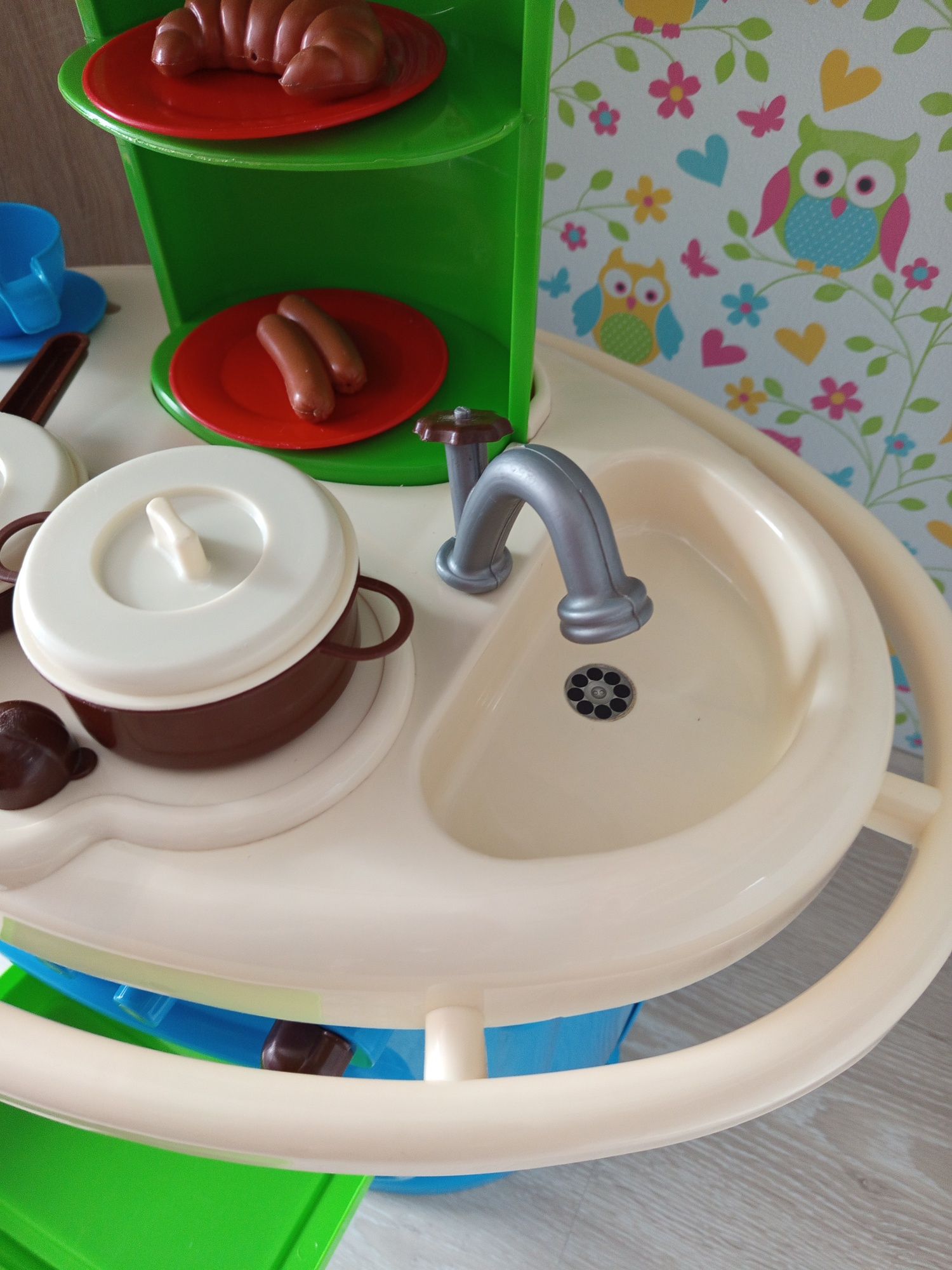 JAK NOWA Kuchnia plastikowa dziecięca dwustronna piekarnik zmywarka