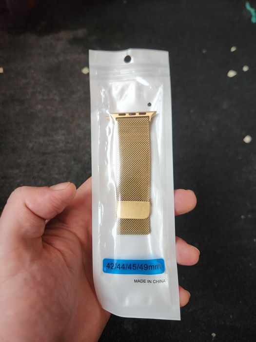 Браслет ремінець apple watch золото