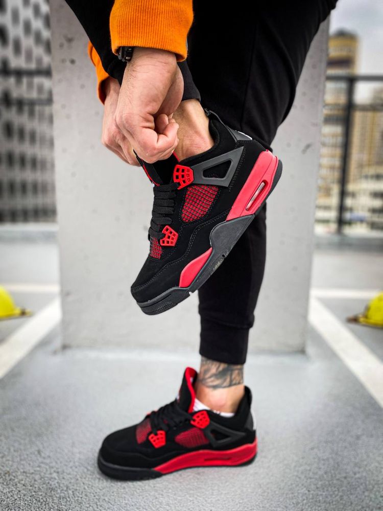 Buty Nike Air Jordan 4 Retro Red Thunder 41-45 męskie trampki