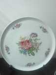 Belo prato de bolo ou outros de porcelana alemã