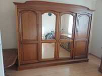 Szafa dębowa drzwi przesuwne z lustrami 272 cm dlugosci m