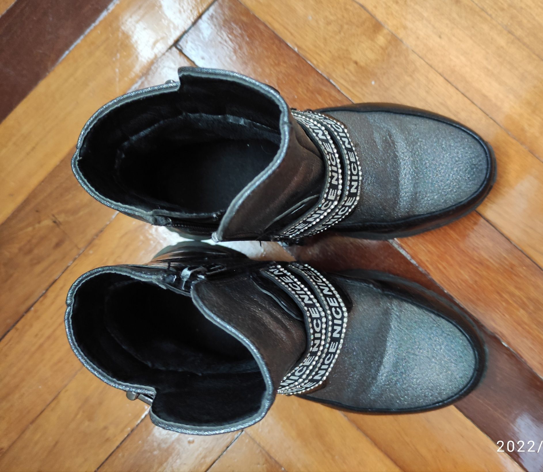 Черевики чобітки для дівчинки 29-30 розмір 19 см черевички сапожки