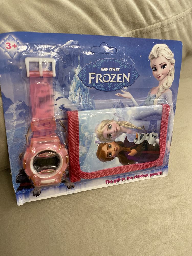 Frozen zestaw portfel + zegarek