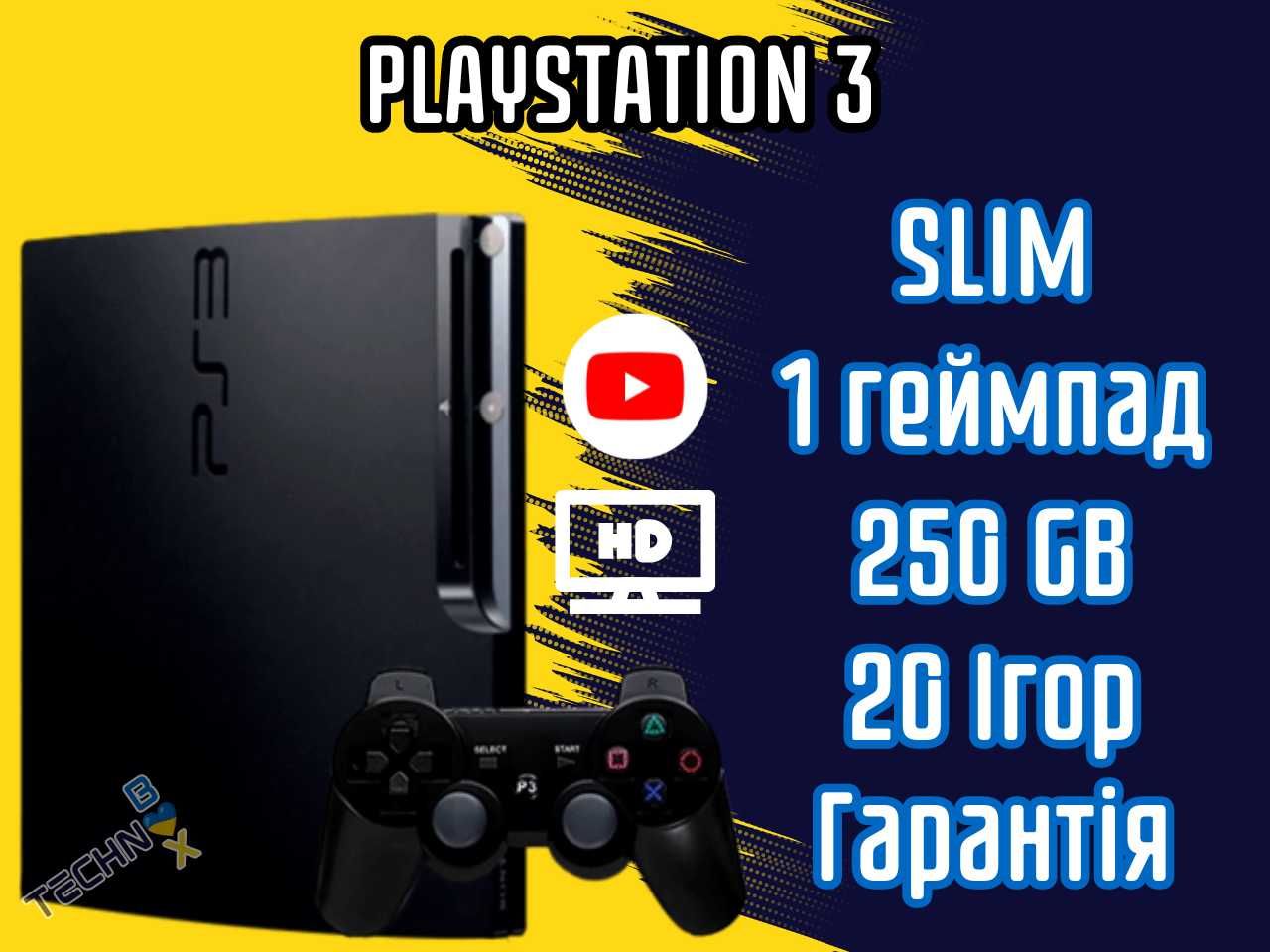 PlayStation 3 PS3 4 Slim 250gb игры с гарантией ПС3 плейстейшн консоль