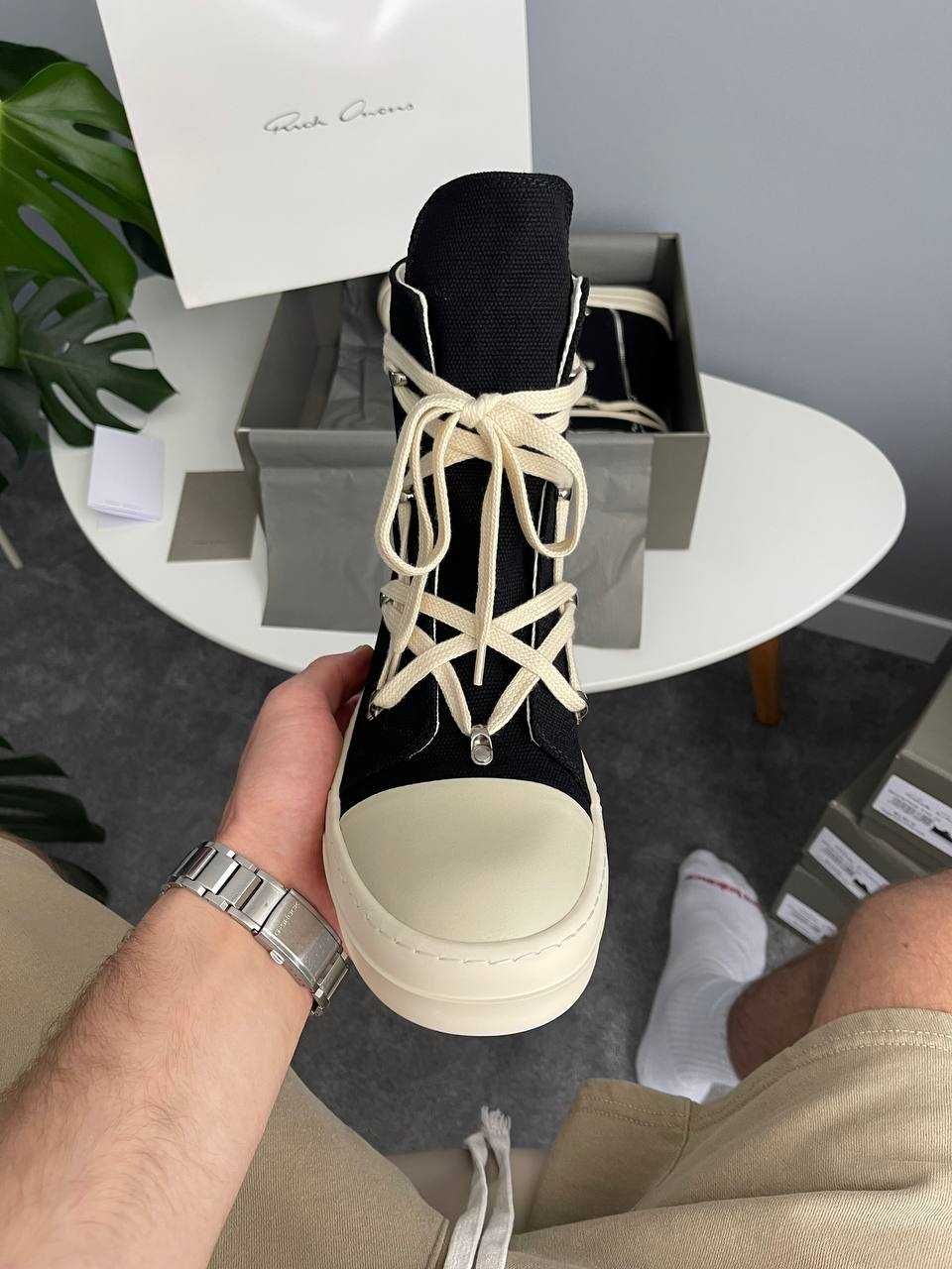Кеди Rick Owens DRKSHDW Hexagram Black Milk PREMIUM рік овенс чорні