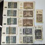 Zestaw banknotów Polskich z okresu Generalnej Guberni