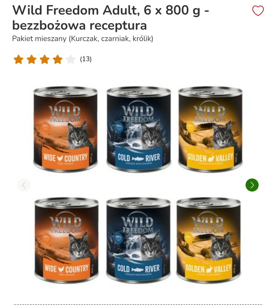 Wild Freedom Adult, 6 x 800 g x 2