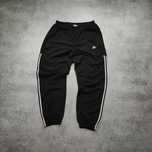 MĘSKIE Dresy Spodnie Sportowe Śliskie Adidas 3 Paski Logo Treningowe