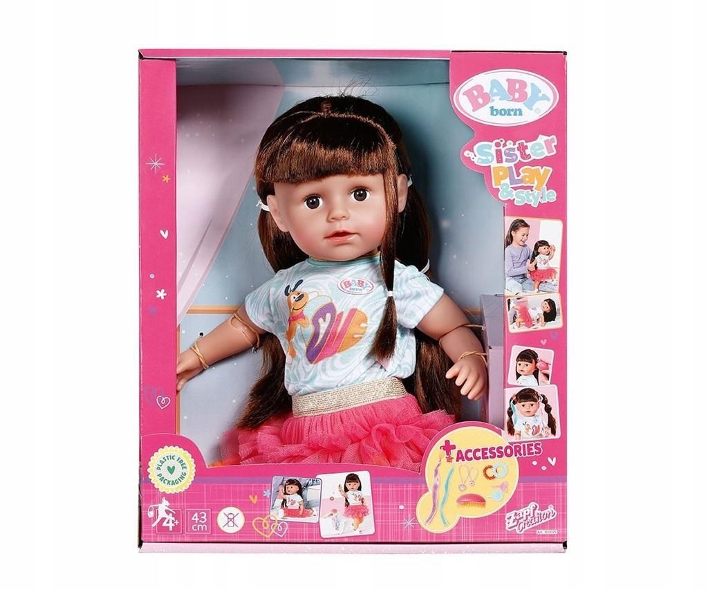 Baby Born - Sister Style & Play Brunette 43cm