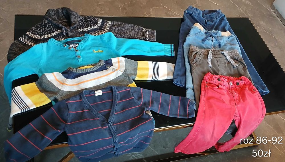 Zestaw ubrań chłopiec roz 86-92