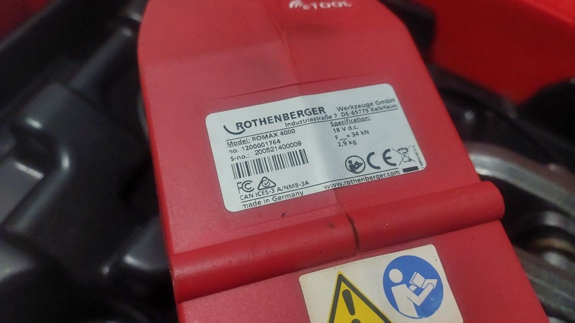 Прес електрогідравлічний Rothenberger Romax 4000