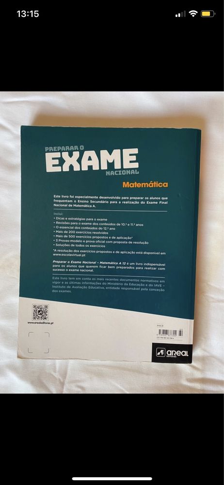 Livro de Exame Matemática A (areal editores)