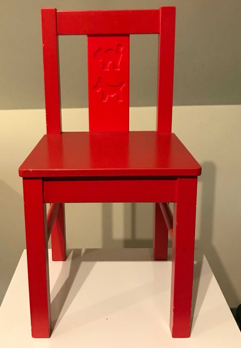 Krzesełko dziecięce KRITTER IKEA czerwone