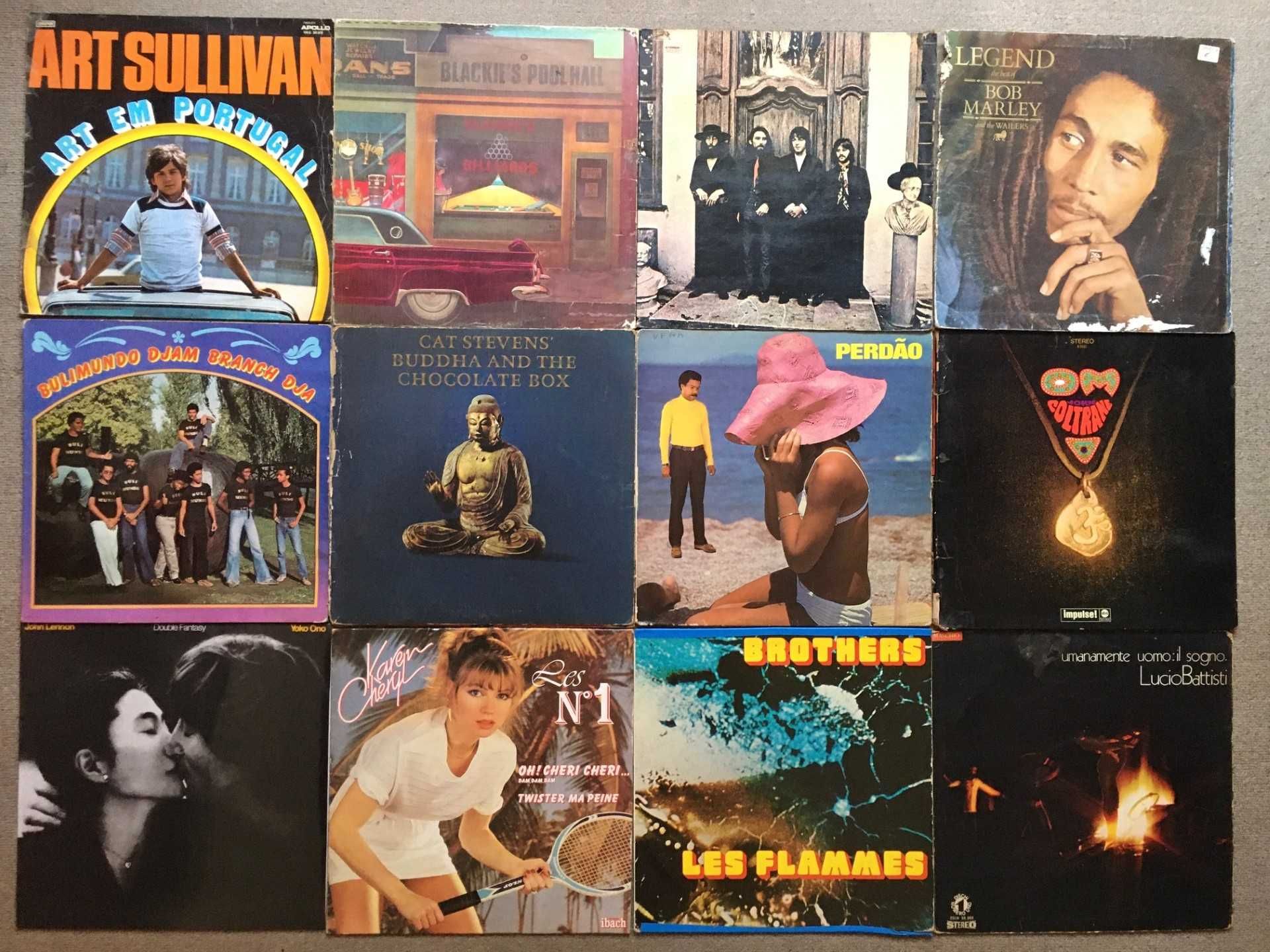 Lote de 90 capas discos de vinil - LPs singles capas interiores