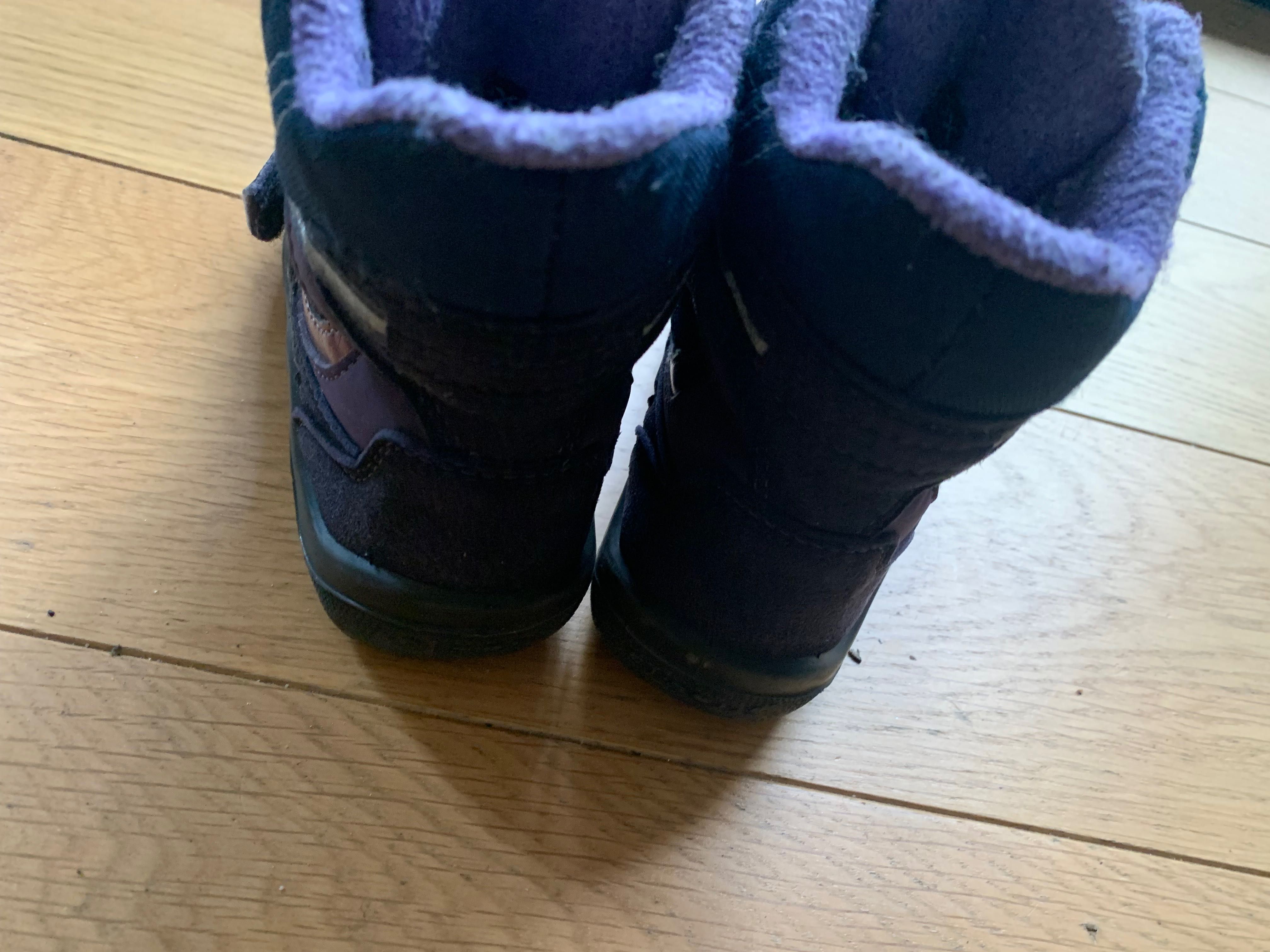 Buty zimowe śniegowce dziewczęce geox, r27,