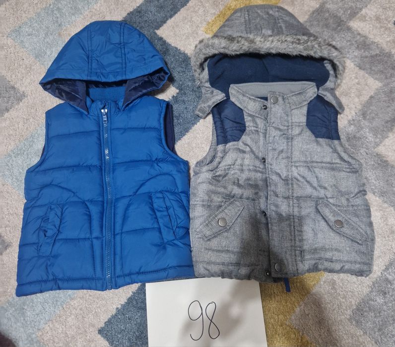 Bezrękawnik 2szt dla chłopca 98