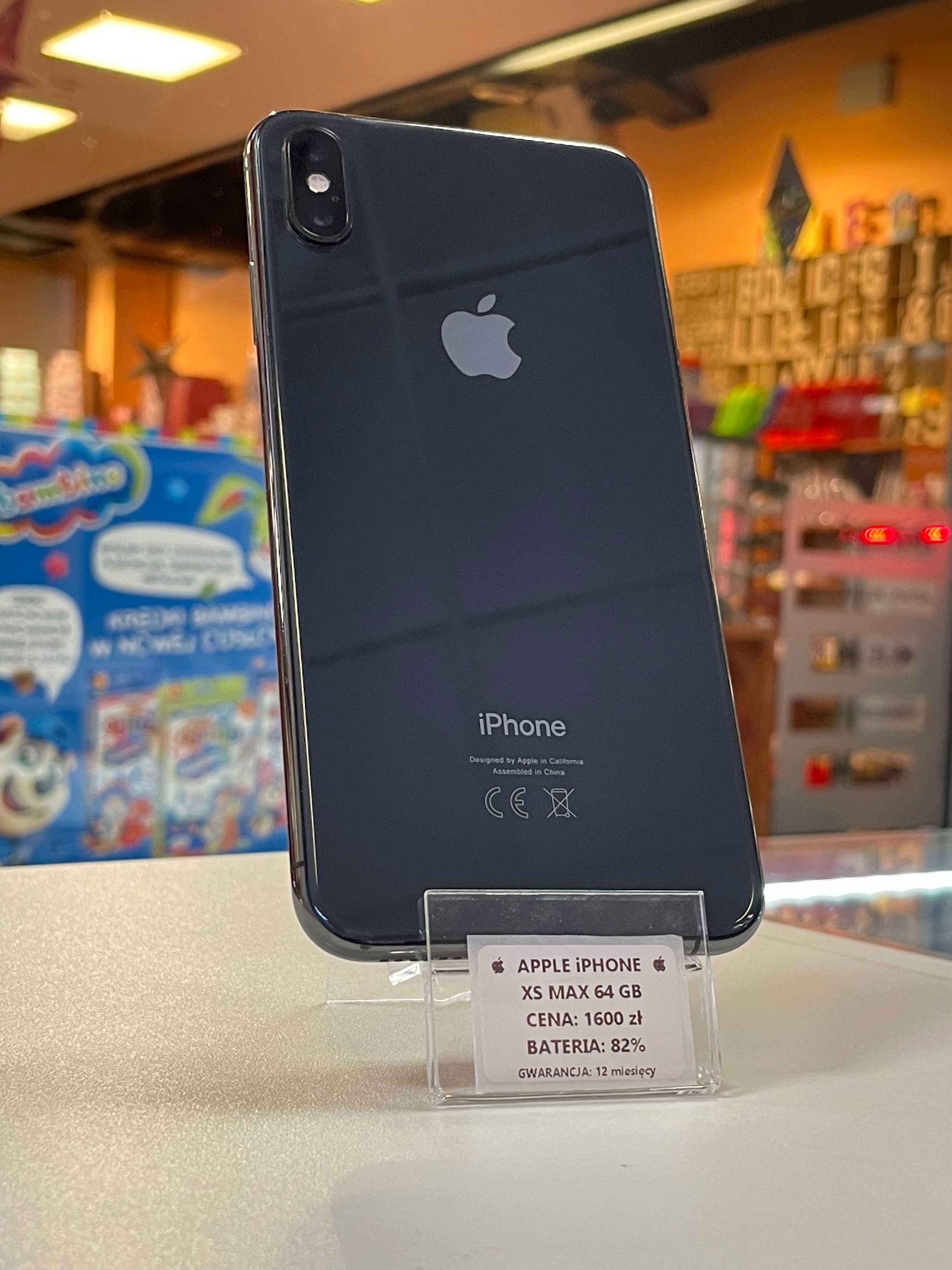 Telefon Apple iPhone XS MAX 64gb. Kondycja 82%!