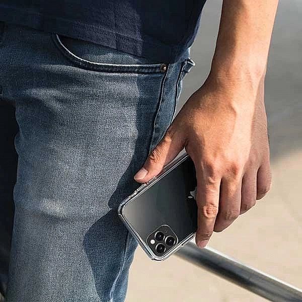 Etui Uniq LifePro Tinsel na iPhone 11 Pro Max - czarne