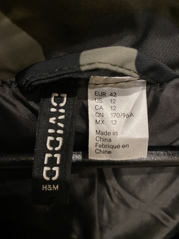 Куртка H&M зелёный хаки