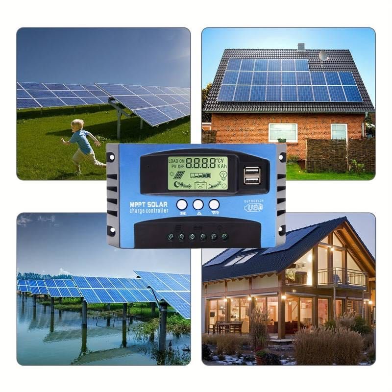 Controlador de Carga Solar MPPT * 30A - 100A * 12V / 24V